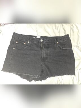 No Boundaries Black High-Rise Denim Shorts